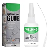 YUPZAR 2 Stück Sekundenkleber Extra Stark Gel- Hochfester Ölbasierter Schweißkleber,Universalkleber,Für Metall,Plastik, Kunststoff, Glas, Holz, Metall