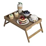 Artmeer Betttablett Tisch, Frühstückstablett im Bett mit klappbaren Beinen für TV-Tisch, Sofa, Bett, Essen, Snack-Tablett (große Größe)