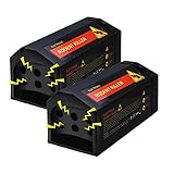 2X Elektrische Rattenfalle, 7000V Elektrische Mäusefalle, Arbeitsstrom Rattenfalle Elektrisch Dual Power Modes Elektrischer Rattenfänger Rattenfallen Schlagfallen