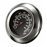 BBQ Fleischthermometer Bratenthermometer Fleisch Edelstahl Grill Thermometer für Barbecue Grillthermometer Analog Einbau Gasgrill