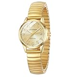 Timever Damen Armbanduhr Quarzuhr Analog mit Edelstahl Zugarmband,Datum,großen Ziffern Leicht ablesbares Zifferblatt,Geschenk für Frau und Freundin