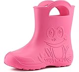 Ladeheid Eva federleichte Kinder Gummistiefel für Jungen und Mädchen Regenschuhe Bequeme und wasserdichte Regenstiefel Kinder LA-CA-01