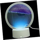 Lurrose Treibsand Tischlampe Tischlampen 3D Sandmalerei Bewegter Sand Sandlandschaften Sandlandschaft Bewegtes Sandbild Sandkunstlampe 3D Sandkunst Sanduhr Arbeitszimmer Ästhetische