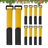 Générique Weihnachtsgirlande, 10 Stück, verstellbare Riemen für Kranz | Kabelgurt für Garten und – für Treppen, Garten, Außen, Eingangstür, Mantel