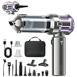 RABIGALA Handstaubsauger Akku 4-in-1,25000PA Handstaubsauger Kabellos,Autostaubsauger Akku, Elektrische Staubgebläse Druckluftspray 220000 U/min 3-Gang Staubgebläse für Computer, Küche, Sofa, Büro