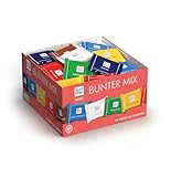 Ritter Sport mini Bunter Mix Schokobox (84 x 16,67 g), 7 leckere Sorten, Vollmilchschokolade, Halbbitter- & Edelvollmilch-Schokolade, Schokoladenbox