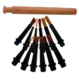 FOMIYES Nailart-Bürstenkopf-Set Nagelbürste Tools für Nageldesign Nagellackstifte Nagelkunststifte dünner Nagelkunstpinsel Nagellack dünner Pinsel Nagelpunktstift Plastik Schwarz