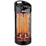 Heimwert Infrarot Stand Heizstrahler – Sofortige Wohlfühlwärme für Terrasse & Innenbereich, mobil & effizient, geräuschlos & allergikerfreundlich - Testurteil Sehr gut (56cm Höhe)