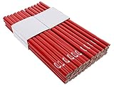 PRODIAMANT Zimmermannsbleistift oval, 250mm lang - Der perfekte Bleistift für Industrie und Handwerk (48 Stück)