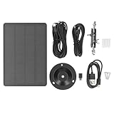 Topyond Trail CAM Solarpanel mit Batterie 6V 2A 5V 2A 3.2W Wasserdichtung tragbares einstellbares Netzteil für Überwachungskameras im Freien