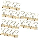 Gadpiparty 3 Sätze Elliot-ordner C Mini-bindeklammern Büroklammern Mini-klemmen Binder Büroklammer Farbige Heftklammern Bunte Papierklammern Metall Golden 10 Stück * 3
