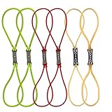 JTgugu 6 Stück Steinschleuder Gummi, Schleuder Gummi gummischlauch Slingshot Rubber Gummibänder Schleudergummiband, für Die Meisten Schleudern Jagdkatapulte Ersatzgummi Jagd für Zwille Gummibänder
