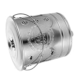 Happyyami Brennender Eimer Aus Metall Brenner Mülltonnen Käfig Verbrennungsanlagen Glücksverbrennungsofen Garten Verbrennungsanlage Spender Behälter Brennende Tonne Silver Rostfreier Stahl