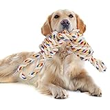 Hundespielzeug Seil für Starke große Hunde, Zerrspielzeug Hund Robuste Kauspielzeug 2 Knoten Tau für Aggressive Kauen, 60 cm Hundeseile interaktive Kauen Spielzeug für mittlere und große Hunde