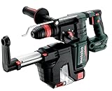 metabo Akku-Kombihammer KH 18 LTX BL 28 Q Set ISA - 18 V, 3 J Schlagenergie - SDS-Plus, Bürstenlos, integrierte Staubabsaugung, Vibrationsdämpfung, Schnellwechselbohrfutter - Inkl. metaBOX 185 XL