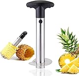 PIQIUQIU Ananasschneider, Ananasschäler Edelstahl, Ananas-Entkerner Schneider, Ananas Core Entferner Werkzeug