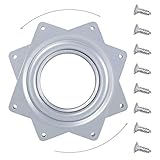 Drehteller Lazy Susan Drehlager Drehplatte 360Grad 4' Quadratisch Drehbeschlag für Anzeigen-Regal und Möbel küche TV Rack Schreibtisch Esstisch