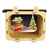 Heimprojektor, 14 x 9,5 x 9 cm, Heimkinoprojektor, Holz, einfache Einrichtung, Kinder-Projektor mit Pyramiden-Design, zeigt Bilder, Nachtlicht-Projektor für Firmenprodukt-Display