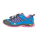 Trollkids Lofoten Wanderschuh Hiker Low, Blau/Magenta, Größe 39
