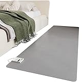 simdennr Heizteppich, beheizter Bodenvorleger, 60-stufig regelbare Temperatur, 12-Stunden-Timer, wasserdicht und rutschfest, für Wohn- und Schlafzimmer (300w 60x190cm)