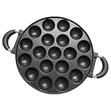 Mini-Pfannkuchenhersteller, Pancake Pan Pancake Pan mit 19 Form einer Eierbratpfanne mit Anti-Scenening-Griff für Gasherde Elektrische Keramikinduktion.