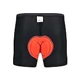 RUMAOZIA Fahrrad Unterhosen Radunterhose Herren mit Sitzpolster Schnell Trocknend Breiter Radunterhose 4D Gepolsterte Fahrradhose Atmungsaktive Fahrrad Unterhosen Saugfähiger Kurz Radhose