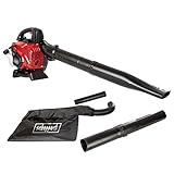 Scheppach Benzin Laubbläser LBH3500P 4in1 Laubsauger mit Easy Start | 2Takt Motor - 25,4cm³ & 1,2PS | hohe Luftgeschwindigkeit 295 km/h | Luftstromvolumen 790m³/h | 50L Fangsack, Saug- & Blasrohr