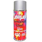 LudwigLacke Thermolack Silber 1 Spraydosen 400ml bis 650' Autolack für Bremssattel geeignet