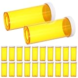 PAMINGONO 25 Stück Teiliges Tragbare Pillenflaschen mit Deckel Leichter Reise medikamentenbehälter aus PP Kleiner Notfallcontainer für Unterwegs für Tablettenaufbewahrung und Outdoor