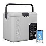 Alpicool P18 18L Kompressor Kühlbox 12v Mini Kühlschrank Elektrische Camping-Gefrierbox Klein Tragbare für Auto, Lkw, Boot, RV mit USB Anschluss,-20℃-20℃, Wiederaufladbar(Batterie nicht enthalten)