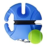 Generico Tragbarer Tennistrainer mit Aufbewahrungsbasis – Praktischer String Ball | für Erwachsene und Kinder, die in Blei und umgekehrt trainiert sind, einfach zu bedienen im Freien und im