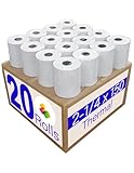 Thermopapier, 5,4 cm x 4,5 m, zum Hinzufügen von Maschine/Taschenrechner, POS-Quittungspapier für Registrierkassen, Star Micronics TSP143III, TSP143IV, TSP650II, TSP800II, MC-Print3, 20 Rollen