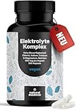 Elektrolyte Komplex - 365 Kapseln - mit Chlorid, Kalium, Calcium & Magnesium, Natrium - 920mg pro Kapsel - Elektrolytgleichgewicht & Muskelfunktion - vegan und produziert in Deutschland Jahresvorrat