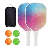 Paddel - 2er Set hoch elastische Paddles | Ergonomischer Griff Für Spieler Familie Freizeit