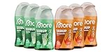 MORE Zerup, mixed 6er Mocktail Bundle, 6 x 65 ml, Mojito & Moreperello, für bis zu 48 l Fertiggetränk, zuckerfreier Sirup mit echten Fruchtextrakten, zero Kalorien - made in Germany