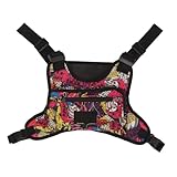 Baxnore Canvas Chest -Tasche, leichte vordere Westebeutel, Brustpaket mit großer Kapazität, Komfort vordere Brustbeutel, Weste Brustpaket für Trainingsübung Laufen