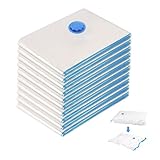 GIDWRIY 10 Stück Vakuumbeutel für Kleidung 30X40 cm,Wakumsäcke Kleidung Staubsauger,Vakuumierbeutel Bettdecken,Vacuum Bags,Aufbewahrungsbeutel Kleidungs,Vakuum Wiederverwendbar,Vakuumversiegelte Bags