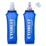 UTOBEST Soft Flask, TPU Faltbare Trinkflaschen, Wasserflasche BPA-Frei Sportflasche für Trinkrucksack, Fahrrad, Wandern, 250ml/350ml/500ml