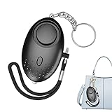 DIFCUL Schrillalarm für Frauen, Selbstverteidigung Taschenalarm, 130dB Persönlicher Panikalarm mit Taschenlampe Schlüsselanhänger für Kinder/Frauen/Senioren/Student Self Defense Schutz Gesichert