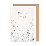 Edition Seidel Premium Glückwunschkarte zur Taufe mit Umschlag. Taufkarte mit Spruch Grußkarte Billet Junge Mädchen Kind Baby Taufkind Blumenwiese Kirche (ET181 SW025)