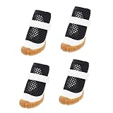 VANZACK 4 Stück Haustierschuhe Hundestiefel Chihuahua-Schuhe für Hunde Sommer-Welpenstiefel Paws pfotenschutz Schuhe für hundepfoten Dog Shoes Sommerstiefel für Hunde Hundeschuhe PVC Black