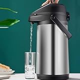 Kaffeekaraffe mit müheloser Pumpdosierung und hervorragender Isolierung für ganztägigen Genuss (1,6 Liter)