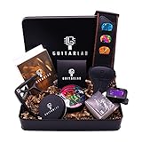 Guitar Lab Gitarrenzubehör Geschenkbox | Gitarrenplektren-Dose, Gitarrengurt, Kapodaster, elektronisches Stimmgerät | Perfekt für Gitarrenliebhaber Geschenke