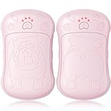 Handwärmer Elektrisch，2er Set 6000mAH Akku Elektrischer Handwärmer Wiederverwendbar Aufladbar Taschenwärmer ideal für Outdoor-Sport, Jagd, Golf, Camping, warmes Geschenk für Frauen, Männer, Kinder