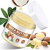 Sheabutter Unraffiniert & Roh 220g - 100% Reine Sheabutter Bio für Kosmetik, Körper & Haare, Natürliche Feuchtigkeitspflege, Vegan für alle Hauttypen (220g)