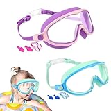 Kinderschwimmbrillen - optimale Multi -Point -Saugschugel | Schnelle Kondensationskontrollpoolbrille | Optimale Unterwasserklarheit Schwimmbrille für Tauchen Beach Pool Sommermädchen Jungenn