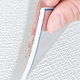 Dämmtapete für Innenwände, Isoliertapete Selbstklebend, Dämmmatte - Wasserfest und Feuchtigkeitsbeständig und Wärmedämmung für Wandschutz und Wanddekoration(Weiß,50 x 300 x 0.3 cm)