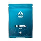 edubily nutrition® L-Glutamin Pulver 500 g • Vegane Aminosäure aus Fermentation • Ohne Aroma • Pures L-Glutamin ohne Zusätze (Pulver)