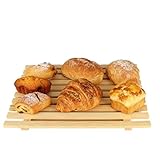 Brotschneidebrett – natürliches großes Fassungsvermögen, rutschfest, Küchenzubehör, Brot-Servierschale, für Bagel, Brot, Toast, Fleisch, Snacks, Backen, Schneiden, Brechen, Display, Küche