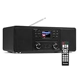 Audizio Avola: DAB+ Radio Internetradio mit CD Player | WLAN Internet Radio, Bluetooth & FM | Hochwertiger Sound | DAB Plus Radio mit CD Player | dab Radio mit cd-Player in Schwarz